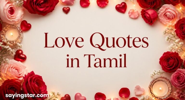 180+ Heart Touching Heart Melting Love Quotes in Tamil