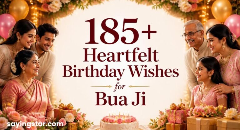 185+ Heartfelt Birthday Wishes for Bua Ji