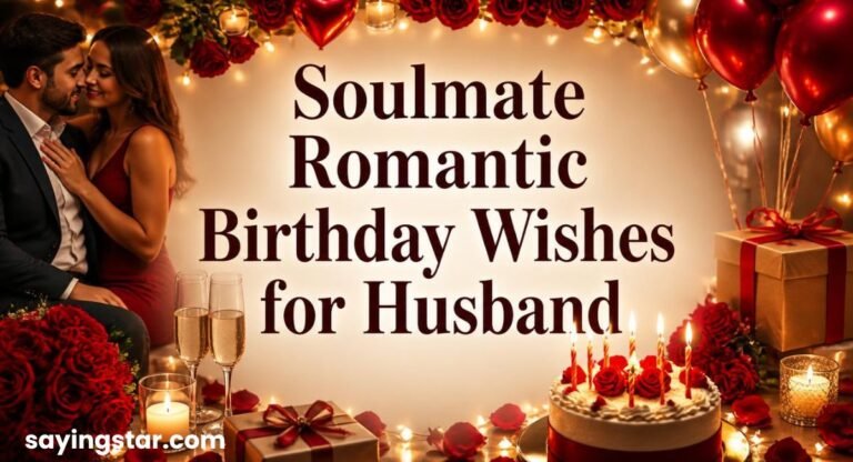 205+ Heartfelt Soulmate Romantic Birthday Wishes for Husband