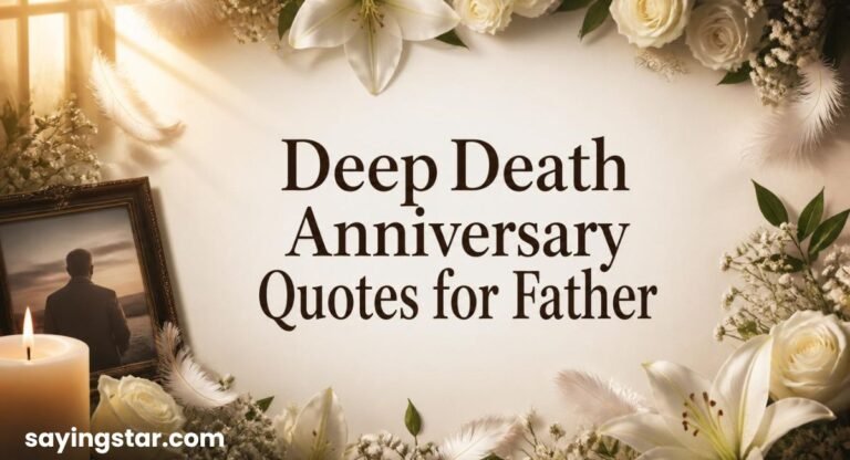 265+ Deep Death Anniversary Quotes for Father