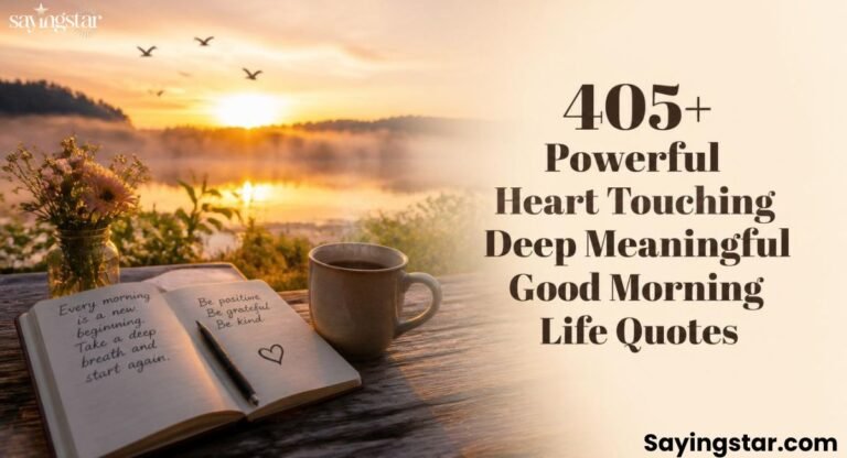 405+ Powerful Heart Touching Deep Meaningful Good Morning Life Quotes