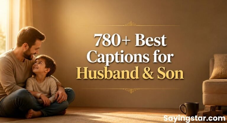 780 + Best Captions for Husband & Son to Share Family Love