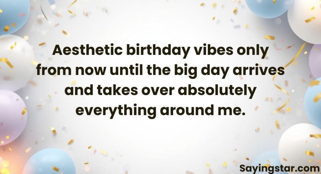 Aesthetic Birthday Countdown Instagram Ideas