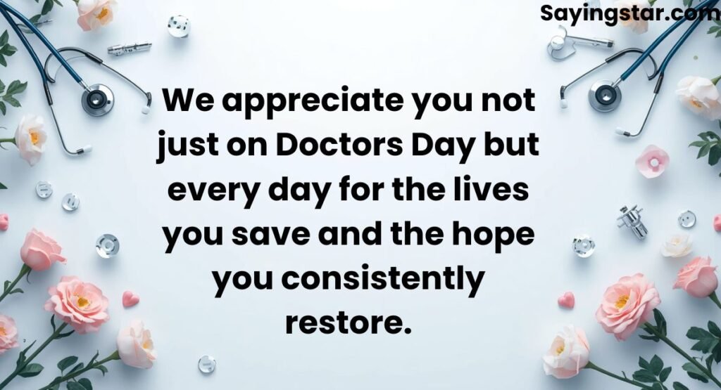 Appreciation Messages for Doctors