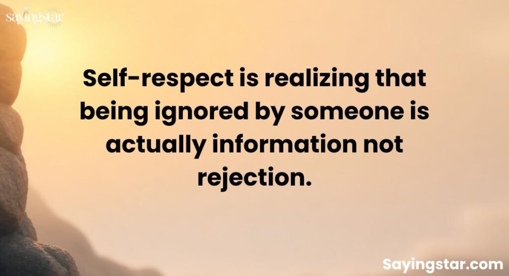 Attitude-Based Ignore Quotes for Self-Respect