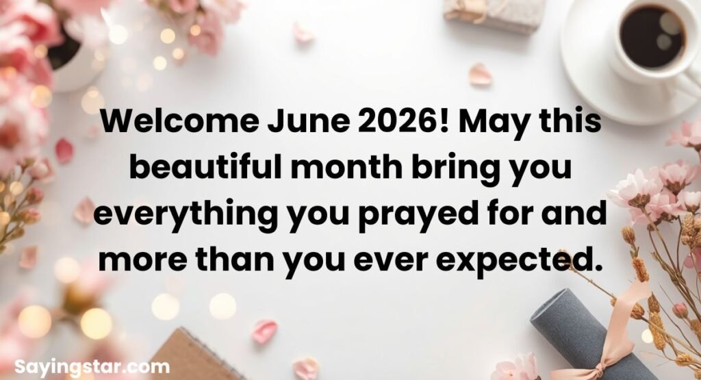 Best New Month Wishes for June 2026
