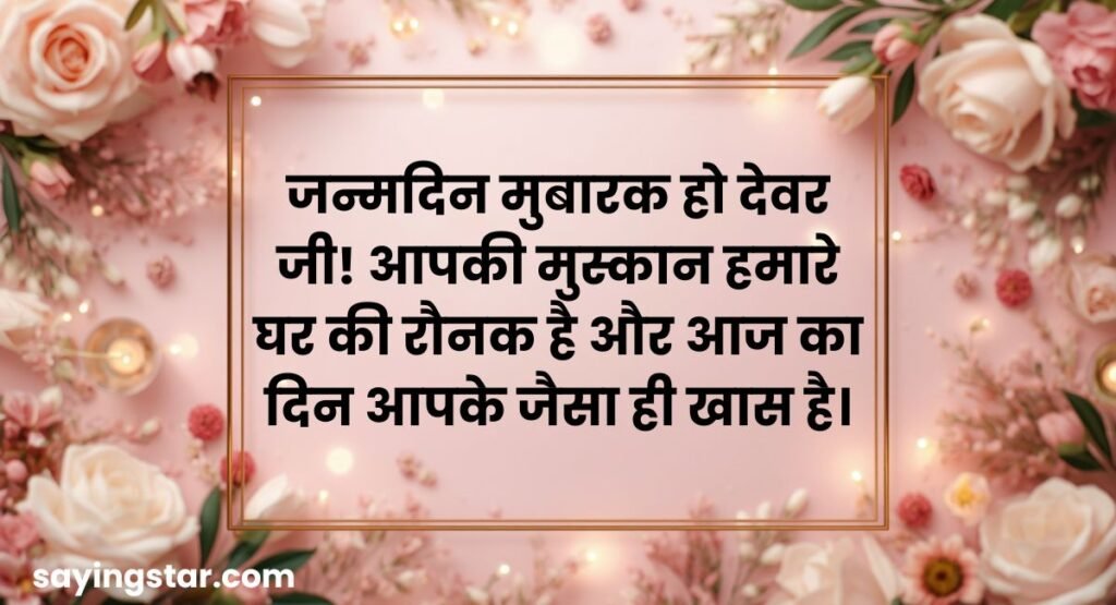 Birthday Quotes for Devar Ji in Hindi