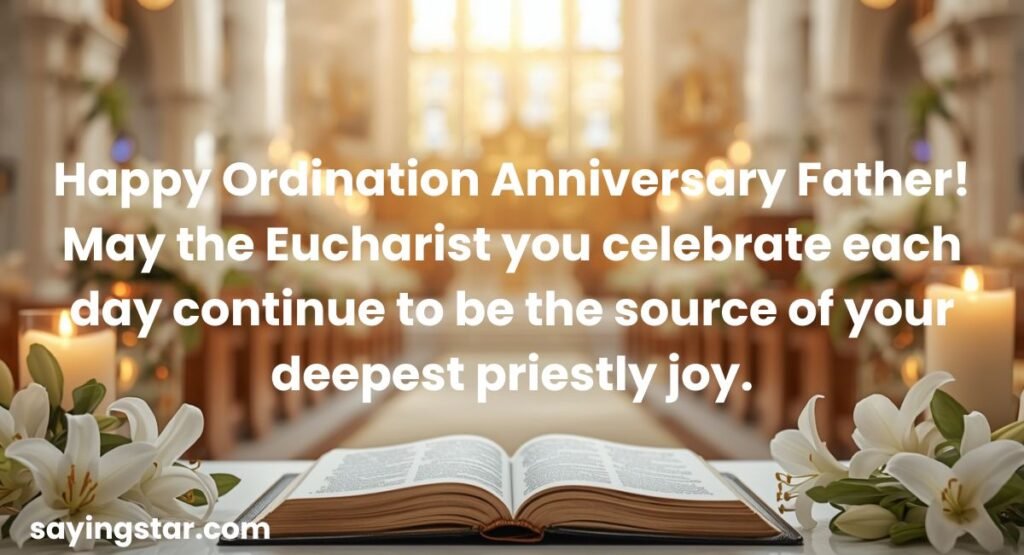 Catholic Priest Ordination Anniversary Wishes