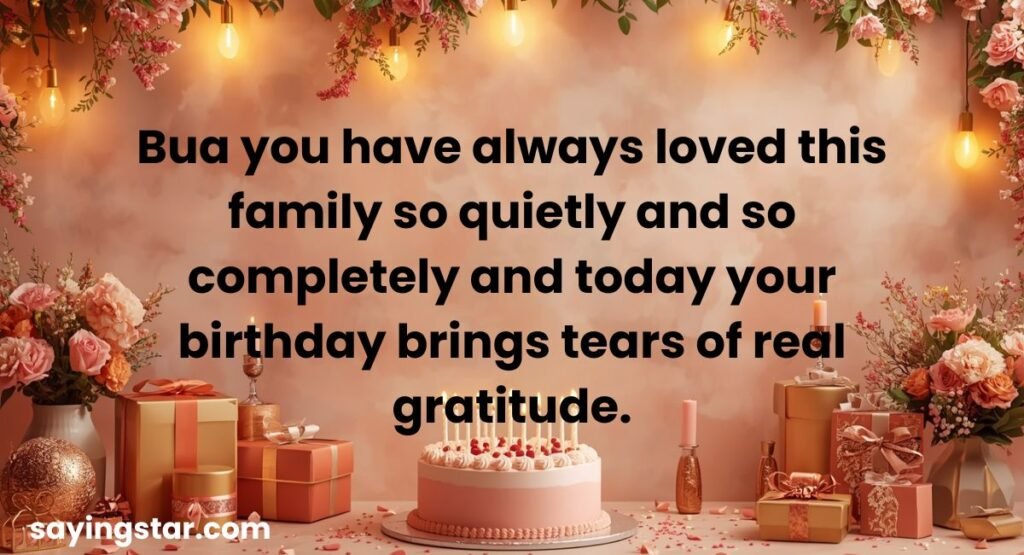 Emotional Birthday Wishes for Dear Bua