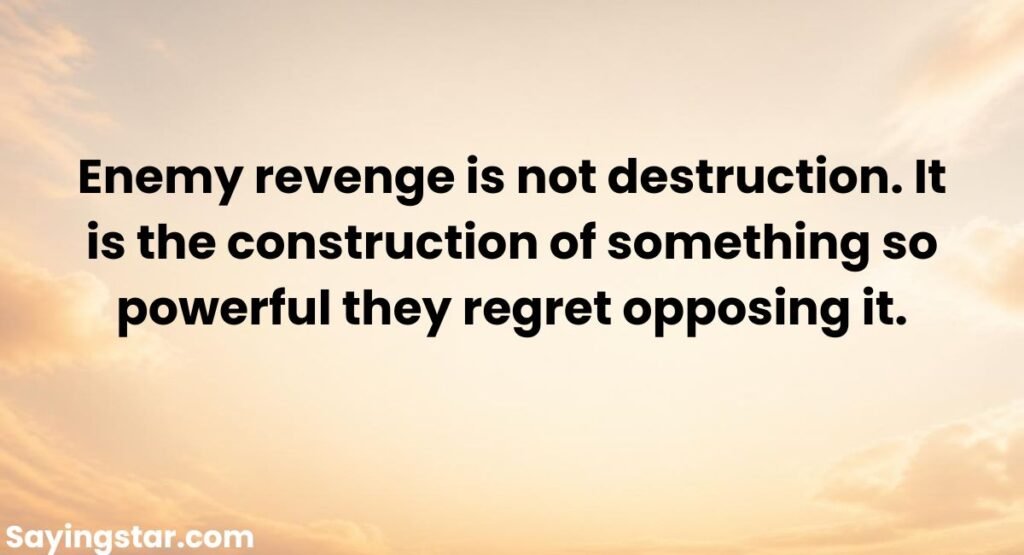 Enemy Revenge Quotes