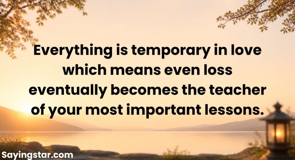 Everything Is Temporary Quotes About Love And Loss