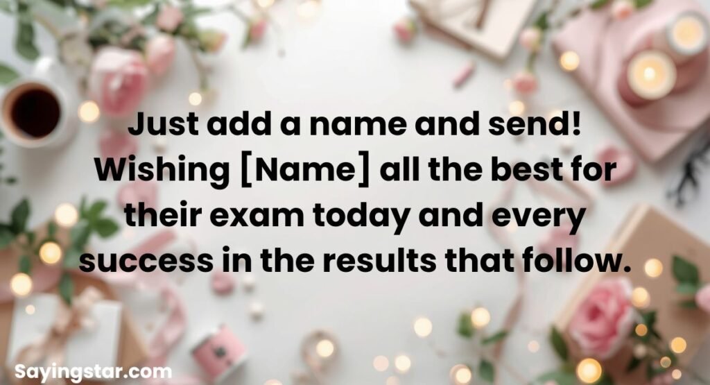 Exam Wishes Generator Tool for Instant Messages