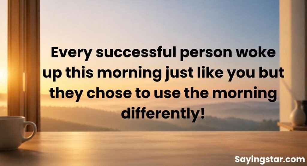 Good Morning Quotes for Success and Achievement