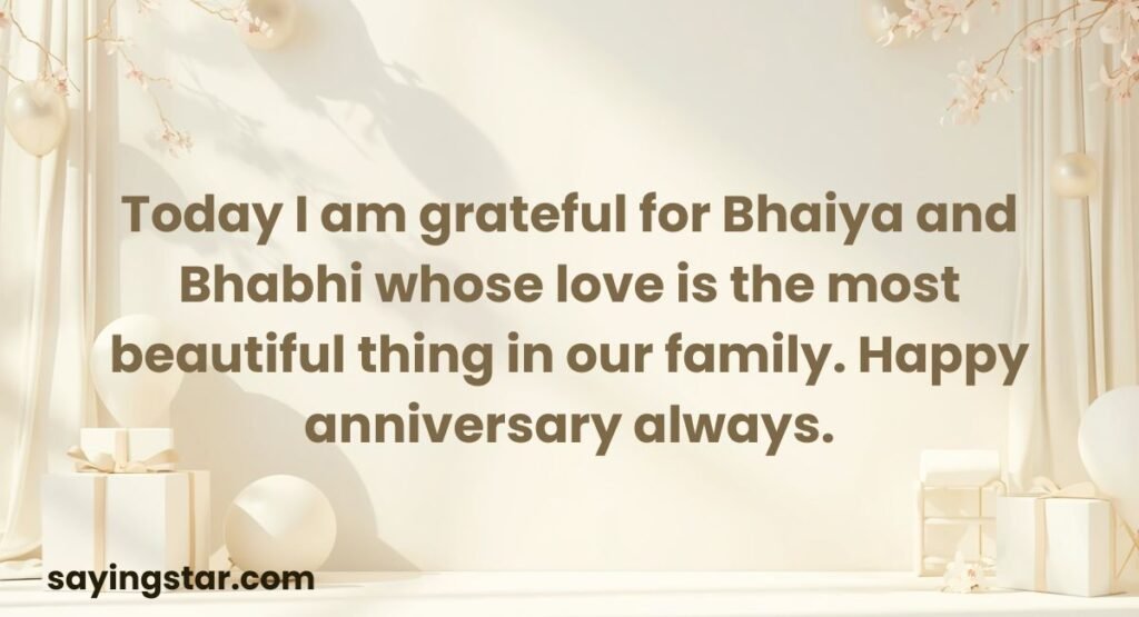 Happy Anniversary Bhaiya Bhabhi WhatsApp Status