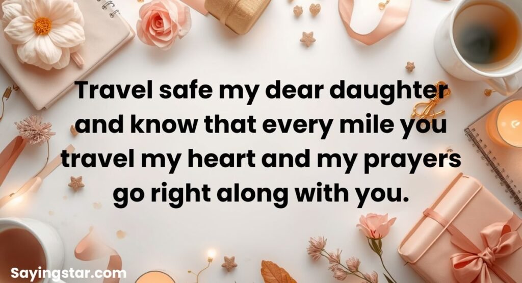 Happy Journey Wishes for Daughter