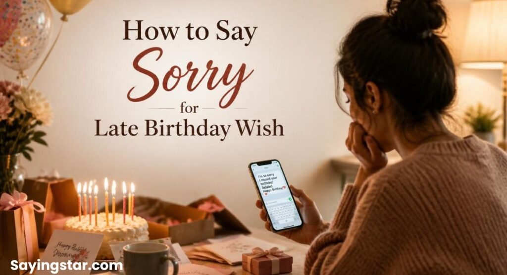 How to Say Sorry for Late Birthday Wish
