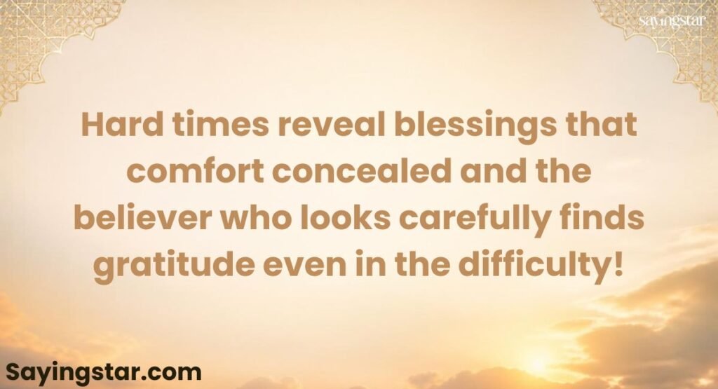 Islamic Gratitude Quotes for Hard Times