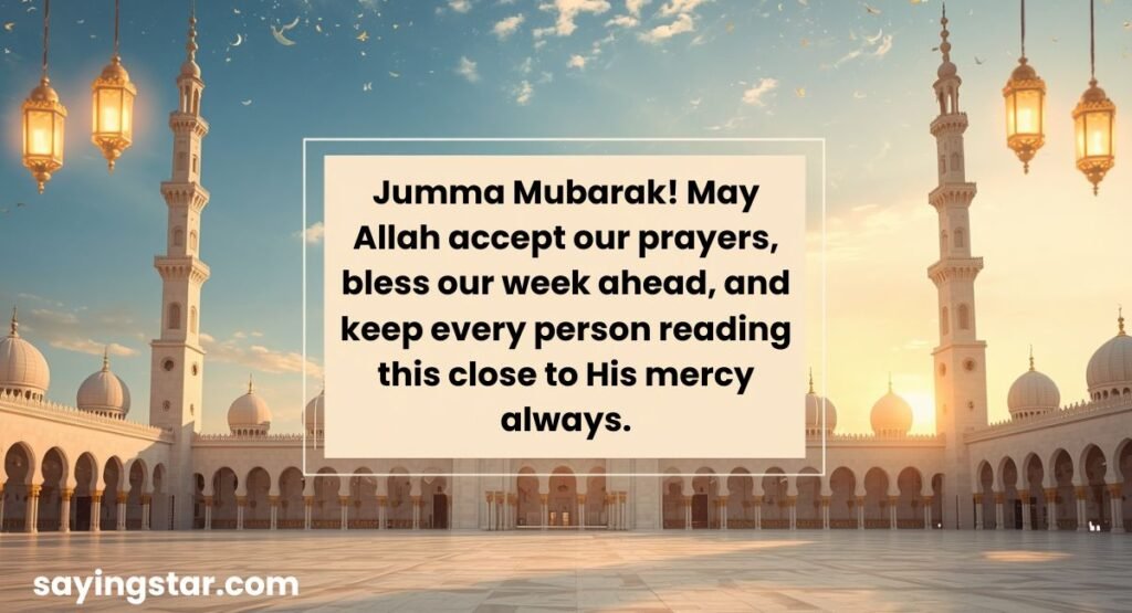 Jumma Mubarak Status for WhatsApp Facebook and Instagram