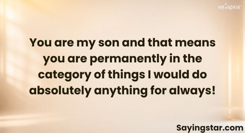 Love Quotes for Sons