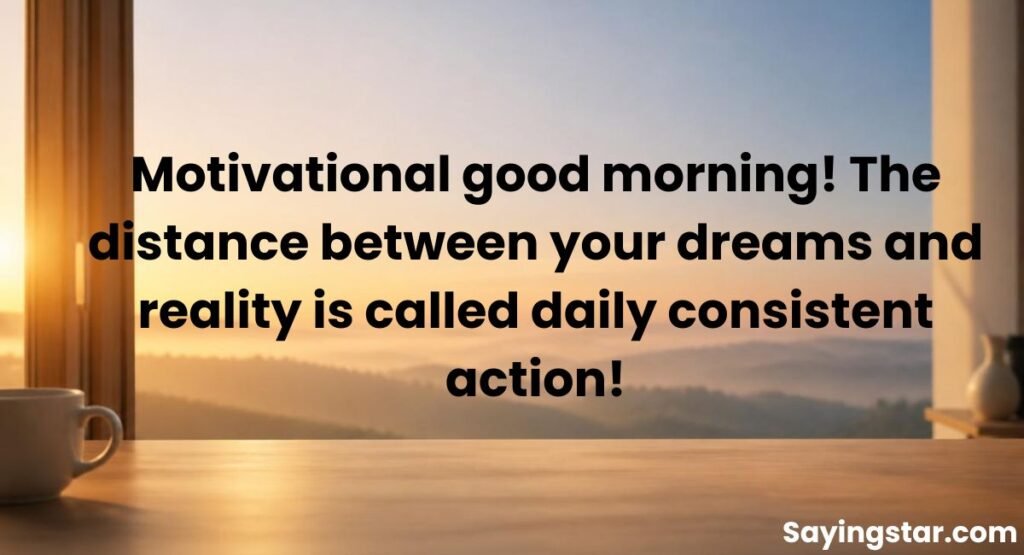 Motivational Good Morning Quotes