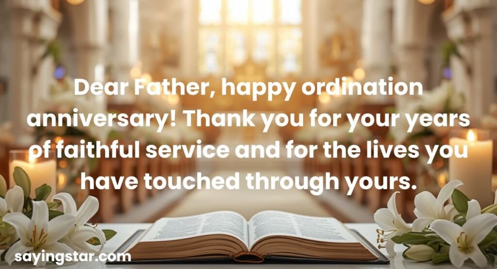 Ordination Anniversary Greeting Card