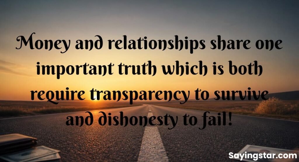 Quotes On Money And Relationship