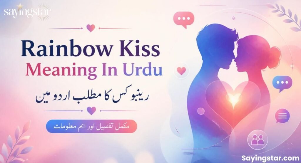 Rainbow Kiss Meaning In Urdu
