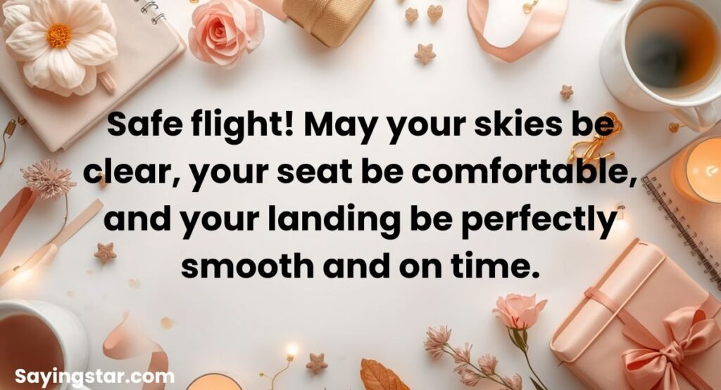 Safe Flight Wishes and Air Travel Messages