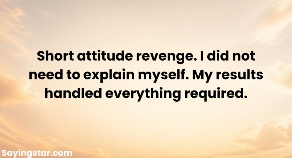 Short Attitude Revenge Captions