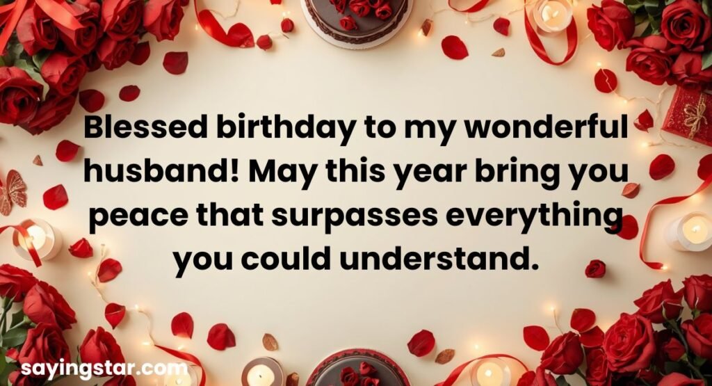Short Blessing Birthday Wishes for Husband