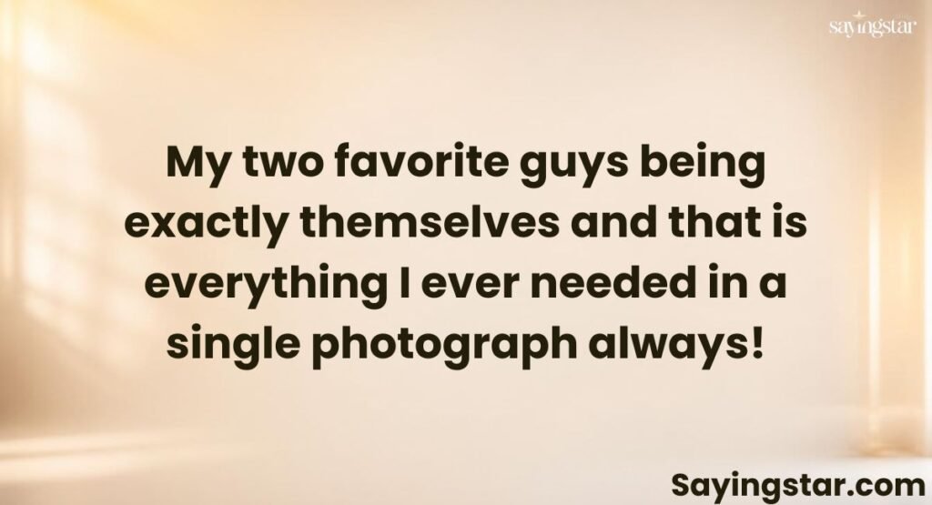 Short Father Son Captions for Instagram