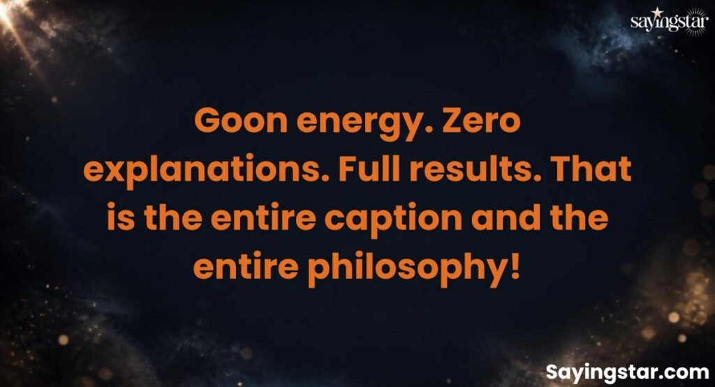 Short & Sweet Goon Captions