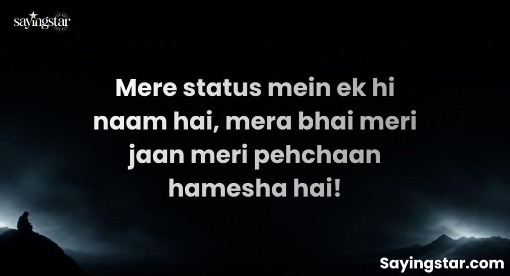 Status Bhai Ke Liye Shayari