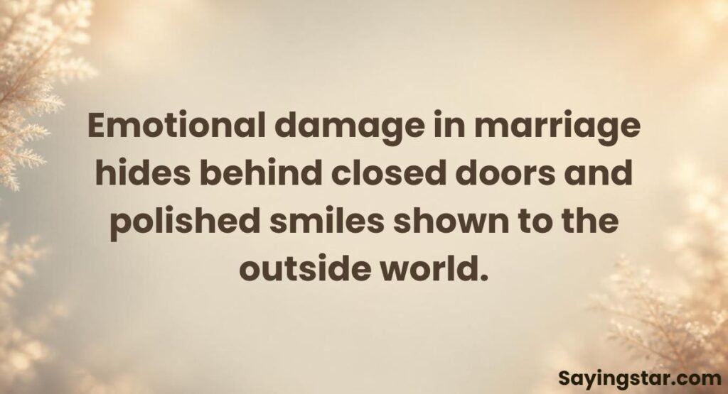 The Hidden Reality of Marital Emotional Damage