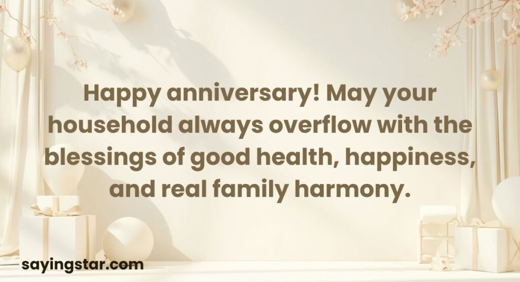 Traditional and Blessing-Style Anniversary Wishes