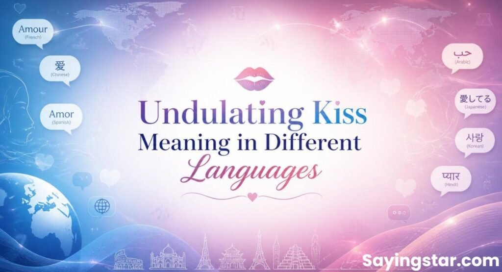 Undulating Kiss Meaning in Different Languages