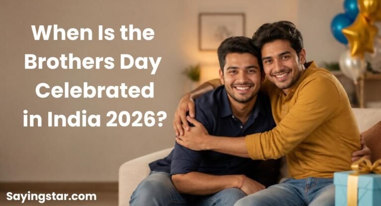 When Is the Brothers Day Celebrated in India 2026? Everything You Need to Know