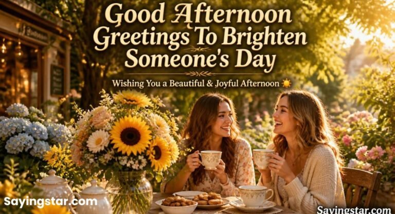 130 Good Afternoon Greetings To Brighten Someone’s Day