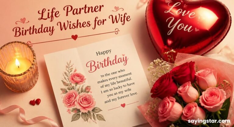 140+ Life Partner Birthday Wishes for Wife (Romantic & Emotional)