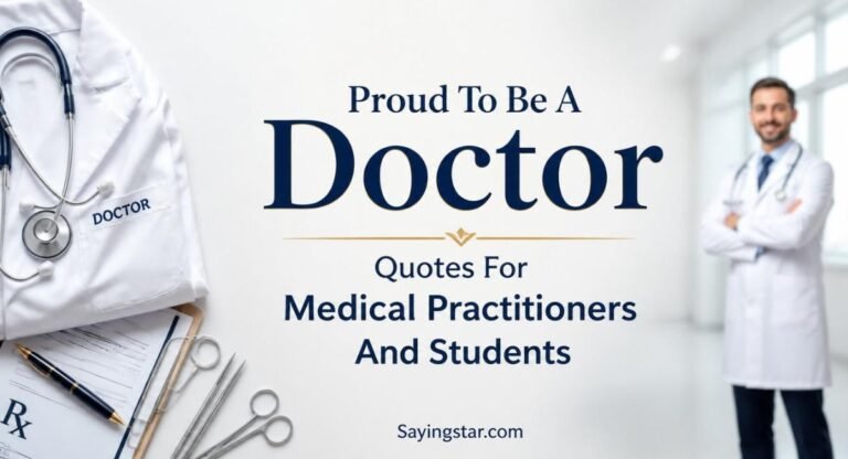 140+ Proud To Be A Doctor Quotes For Medical Practitioners And Students