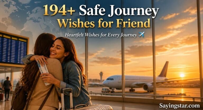 194+ Safe Journey Wishes for Friend
