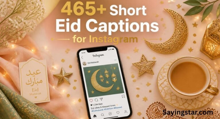 465+ Short Eid Captions for Instagram