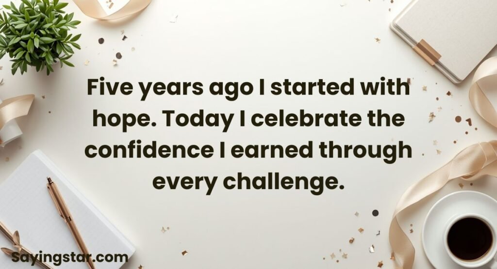 5-Year Work Anniversary Quotes for Myself