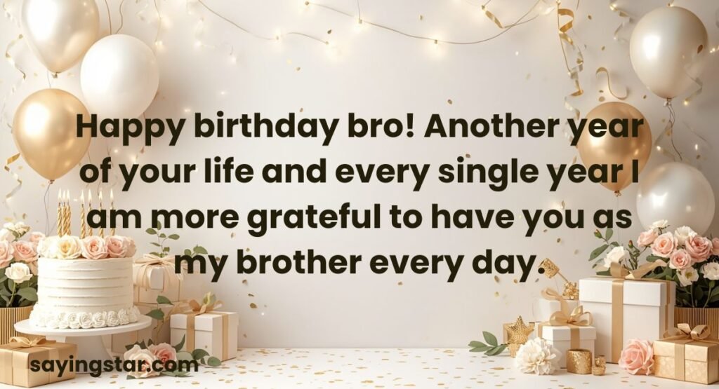 Another-Year Birthday Wishes for Brother