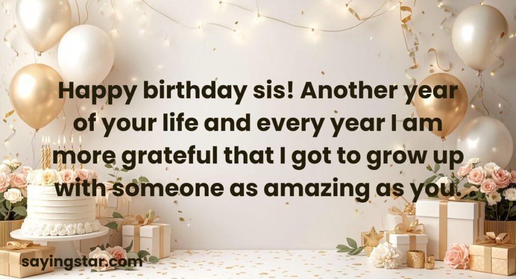 Another-Year Birthday Wishes for Sister