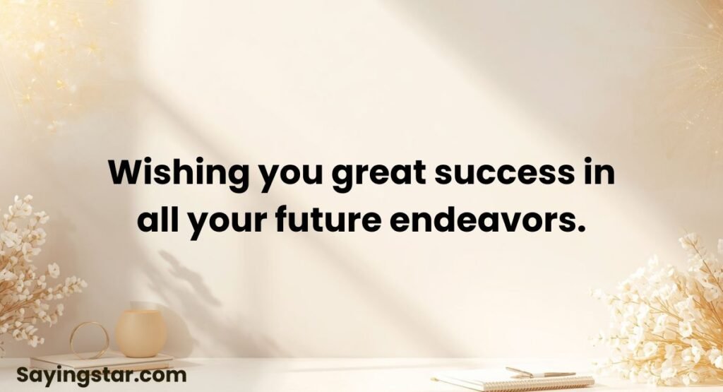 Best Wishes for Future Success in English