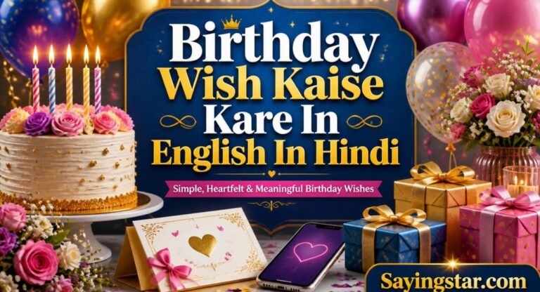 Birthday Wish Kaise Kare In English In Hindi