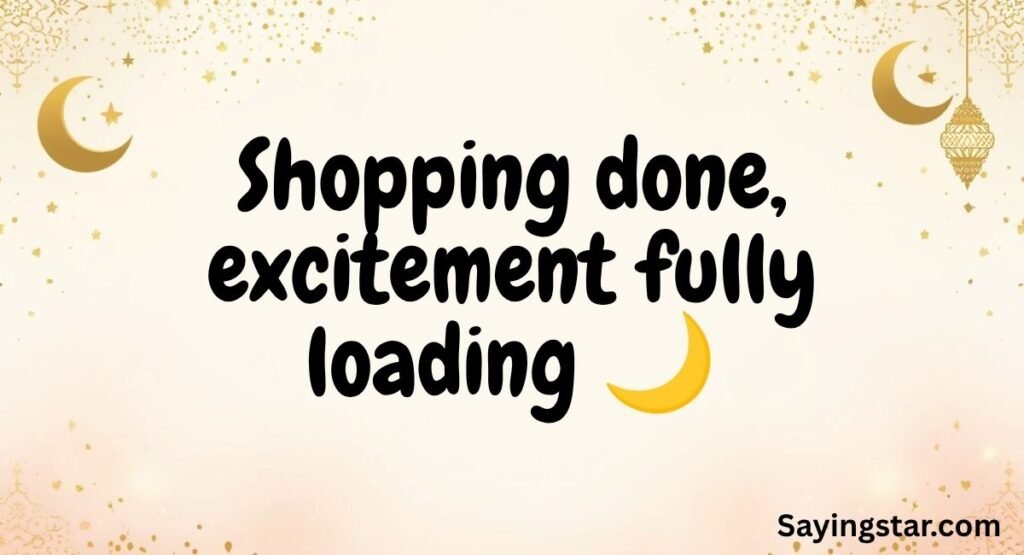 Eid Shopping and Gifts Captions