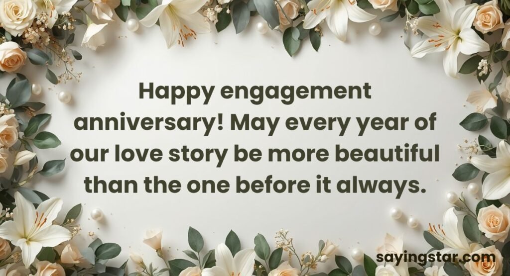 Engagement Anniversary Messages For Greeting Cards