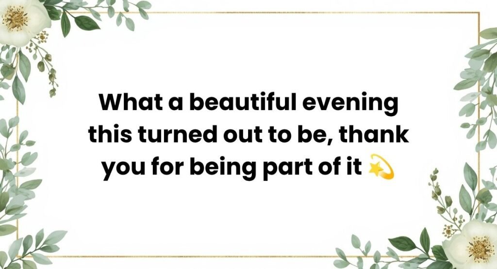 Gratitude Notes for a Successful Gathering